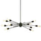 Dainolite 10 Light Horizontal Pendant, Espresso Finish NEB-3910HP-ES