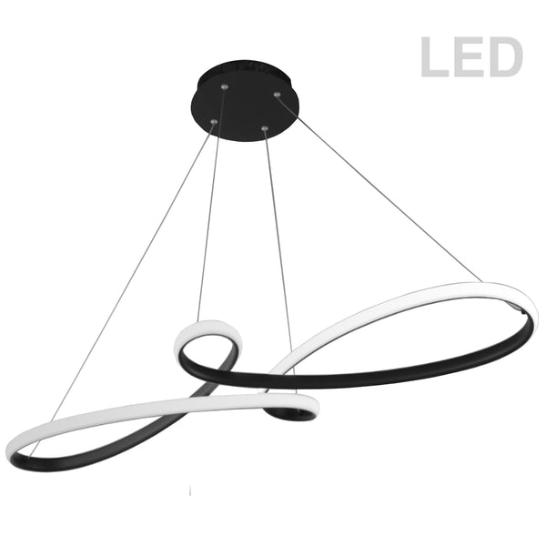 Dainolite 50W Horizontal Pendant, Matte Black Finish NOL-4350LEDHP-MB