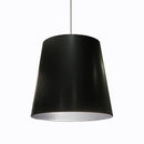 Dainolite 1 Light Oversized Drum Pendant, Large - Black/Silver OD-L-697