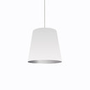 Dainolite 1 Light Oversized Drum Pendant, Medium - White /Silver OD-M-691