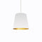 Dainolite 1 Light Oversized Drum Pendant, Medium - White /Gold OD-M-692