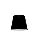 Dainolite 1 Light Oversized Drum Pendant, Small - Black/Silver OD-S-697