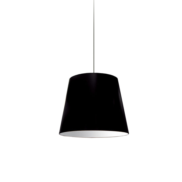 Dainolite 1 Light Oversized Drum Pendant Small Black Shade OD-S-797