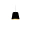 Dainolite 1 Light Oversized Drum Pendant, Extra Small - Black/Gold OD-XS-698