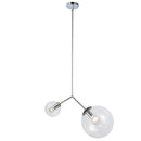 Dainolite 2 Light Incandescent Pendant, Polished Chrome Finish ORN-212P-PC