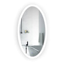 Krugg Sol Oval 24" X 44" LED Bathroom Mirror with Dimmer and Defogger Oval Back-Lit Vanity Mirror SOL2444O