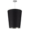 Dainolite 1 Light Paisley Pendant Black/Silver, Medium Polished Chrome PAI-M-697