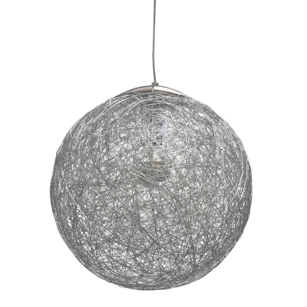 Dainolite 1 Light Pendant, Aluminum Finish PTN-151P-AL