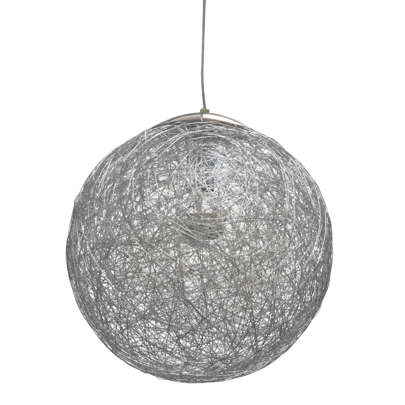 Dainolite 1 Light Pendant, Aluminum Finish PTN-151P-AL