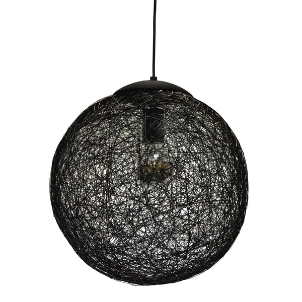 Dainolite 1 Light Pendant, Matte Black Finish PTN-151P-BK