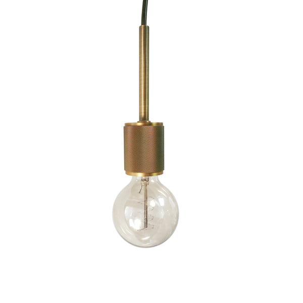 Dainolite 1 Light Pendant, Aged Brass Finish RSW-41P-AGB