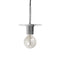 Dainolite 1 Light Pendant, Satin Chrome Finish RSW-61P-SC