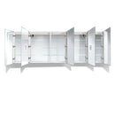 Krugg Svange 102" X 36" LED Medicine Cabinet with Dimmer and Defogger SVANGE10236DLLRRR