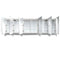 Krugg Svange 120" X 36" LED Medicine Cabinet with Dimmer and Defogger SVANGE12036DLLLRRR