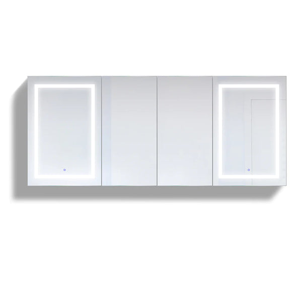 Krugg Svange 84" X 36" LED Medicine Cabinet with Dimmer and Defogger SVANGE8436DLLRR