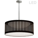 Dainolite 22W Slit Drum LED Pendant, Black Shade SDLED-20P-BK