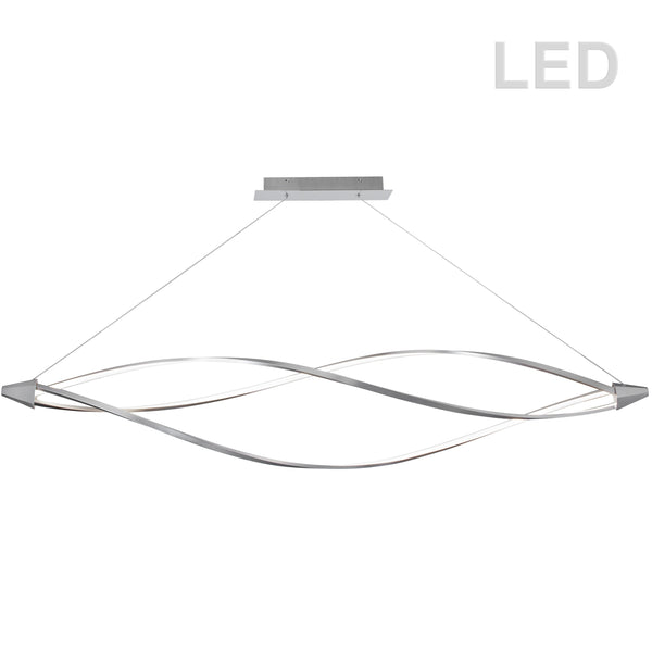 Dainolite 53W LED Horizontal Pendant, Satin Chrome Finish SEL-72HP-SC