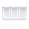 Krugg Svange 72" X 36" Triple LED Medicine Cabinet with Dimmer and Defogger SVANGE7236TLRR