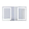 Krugg Svange 60" X 36" Double LED Medicine Cabinet with Dimmer and Defogger SVANGE6036DLRR