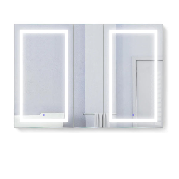 Krugg Svange 60" X 42" Double LED Medicine Cabinet with Dimmer and Defogger SVANGE6042DLLR