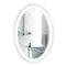 Krugg Sol Oval 20" X 30" LED Bathroom Mirror with Dimmer and Defogger Oval Back-Lit Vanity Mirror SOL2030O