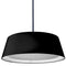 Dainolite 22W LED Tappered Drum Shade, Black TDLED-24LP-BK