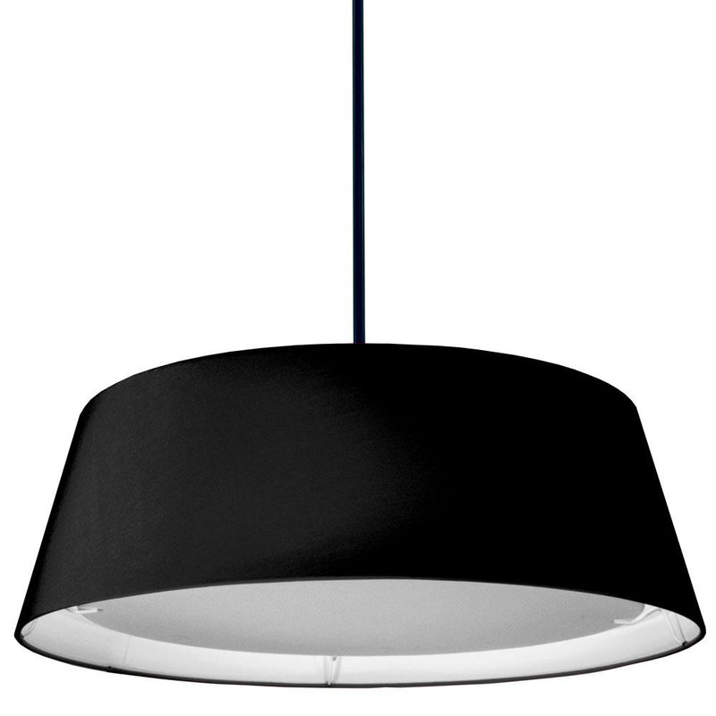 Dainolite 22W LED Tappered Drum Shade, Black TDLED-24LP-BK