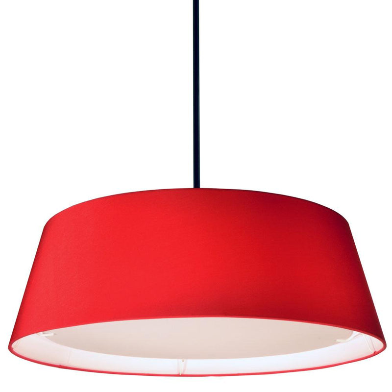 Dainolite 22W LED Tappered Drum Shade, Red TDLED-24LP-RD