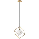 Dainolite 1 Light Halogen Pendant Gold TSN-1P-GLD