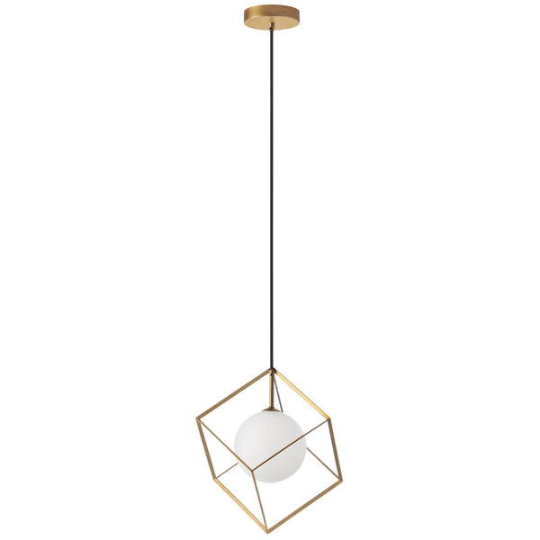 Dainolite 1 Light Halogen Pendant Gold TSN-1P-GLD