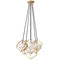 Dainolite 6 Light Halogen Pendant Gold TSN-6P-GLD