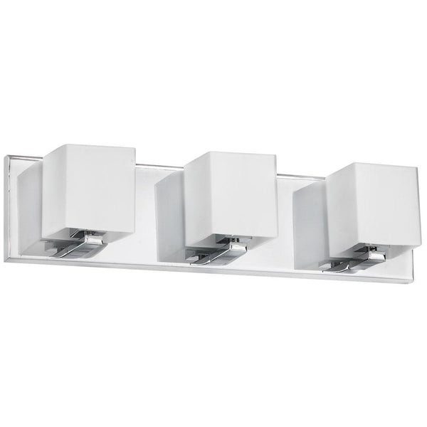 Dainolite 3 Light Vanity, Polished Chrome Finish V1230-3W-PC