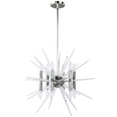 Dainolite 12 Light Incandescent Pendant, Polished Chrome Finish VEL-2412C-PC