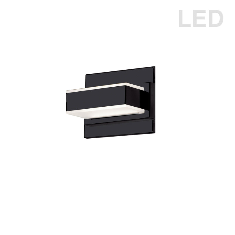 Dainolite 5W LED Wall Vanity, Matte Black Finish VLD-215-1W-MB