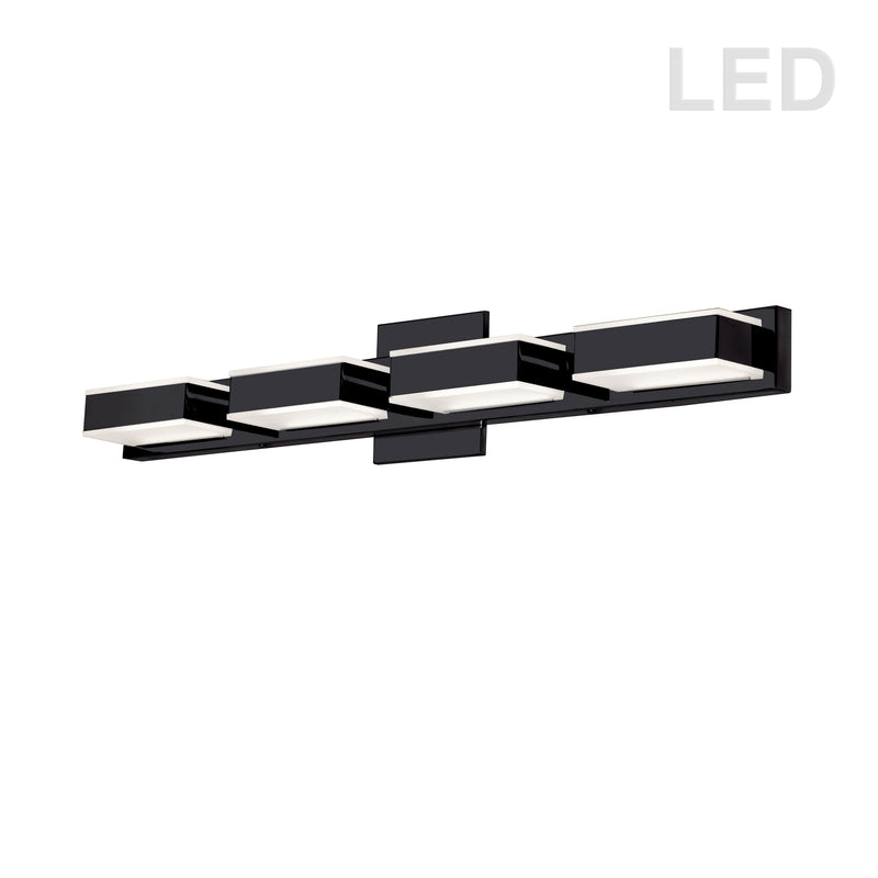 Dainolite 20W LED Wall Vanity, Matte Black Finish VLD-215-4W-MB