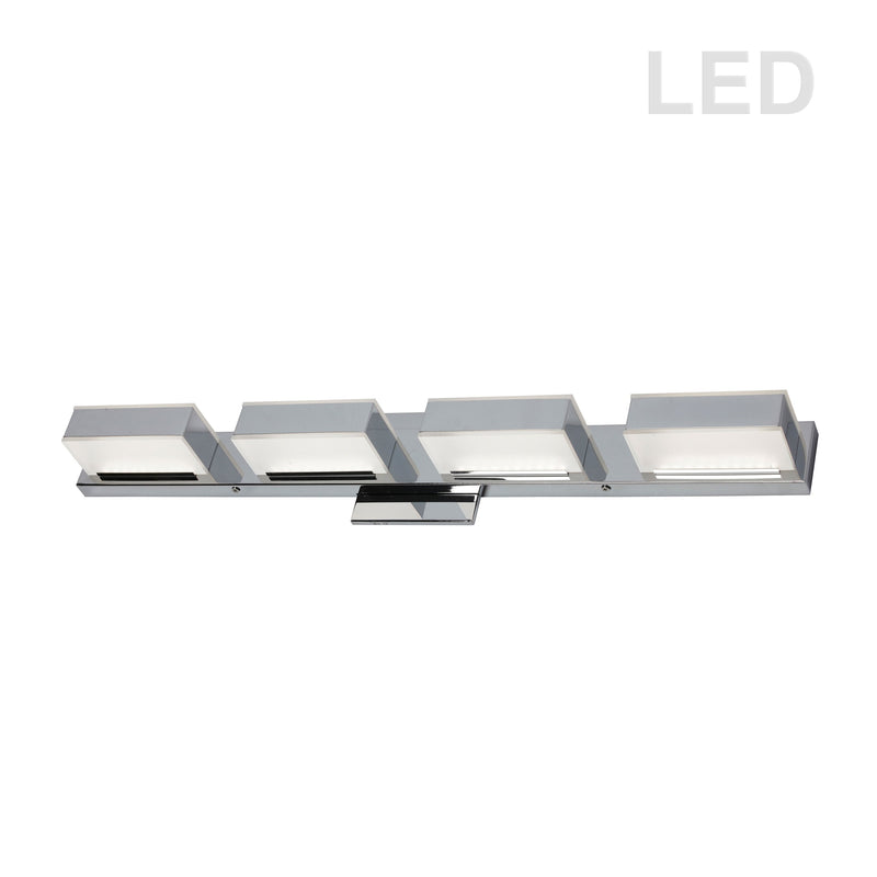 Dainolite 20W LED Wall Vanity, Polished Chrome Finish VLD-215-4W-PC