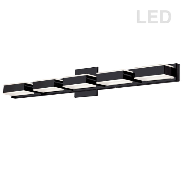 Dainolite 25W LED Wall Vanity, Matte Black Finish VLD-215-5W-MB