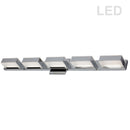 Dainolite 25W LED Wall Vanity, Polished Chrome Finish VLD-215-5W-PC