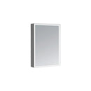 Aquadom AQUADOM Edge Royale LED Medicine Mirror Cabinet Recessed or Surface Mounted Defogger Dimmer LED 3X Makeup Mirror Electrical Outlets ER-2432R