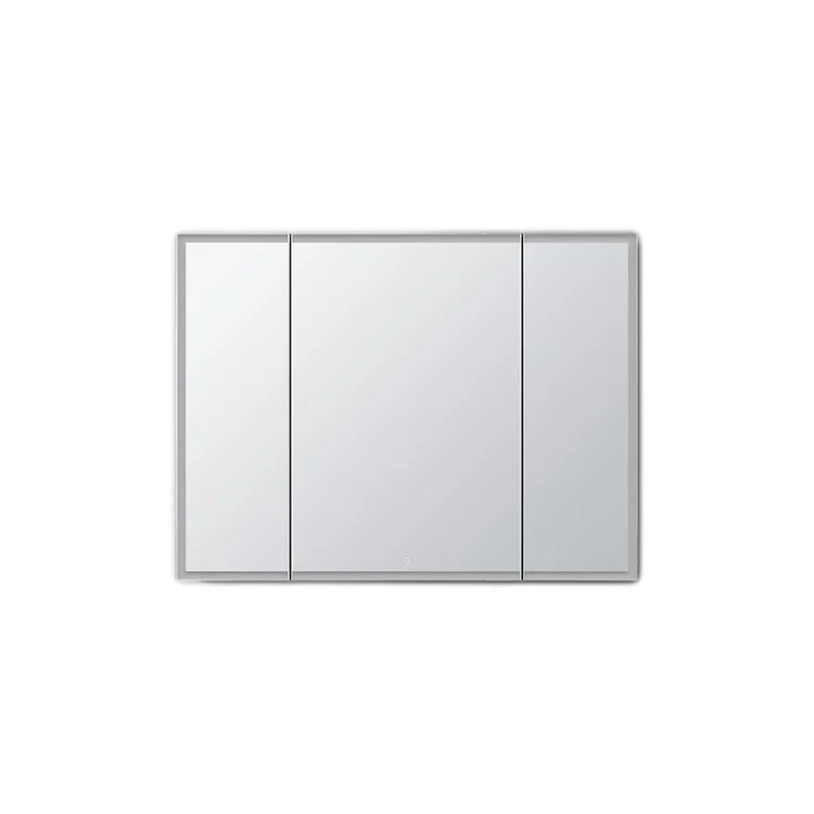 Aquadom Edge Royale LED Medicine Mirror Cabinet Recessed or Surface Mounted Defogger Dimmer LED 3X Makeup Mirror Electrical Outlets ER3-4832