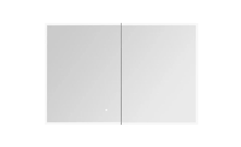 Aquadom Edge Royale LED Medicine Mirror Cabinet Recessed or Surface Mounted Defogger Dimmer LED 3X Makeup Mirror Electrical Outlets ER-4832