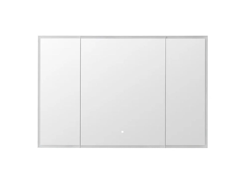 Aquadom Edge Royale LED Medicine Mirror Cabinet Recessed or Surface Mounted Defogger Dimmer LED 3X Makeup Mirror Electrical Outlets ER3-3632