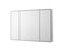 Aquadom Edge Royale LED Medicine Mirror Cabinet Recessed or Surface Mounted Defogger Dimmer LED 3X Makeup Mirror Electrical Outlets ER3-3632