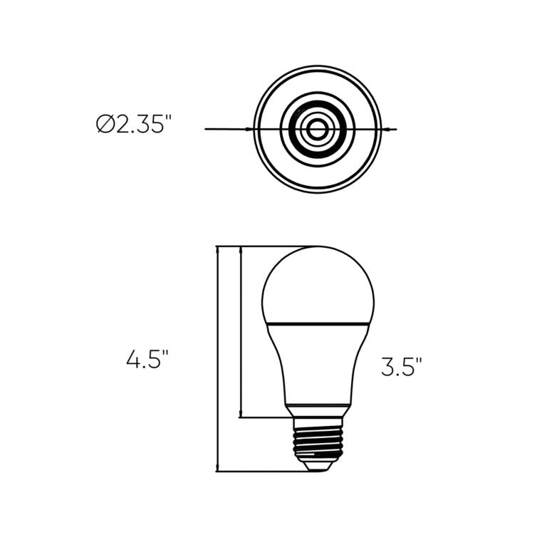 Dals Lighting Smart A19 RGB CCT Light Bulb SM-BLBA19