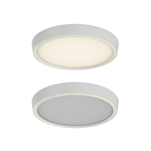 Dals Lighting Bloom 12" Dual-Light Dimmable LED Flush Mount CFR12-3K-WH