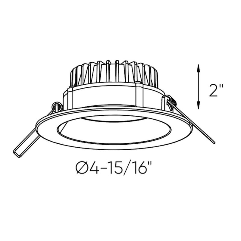 Dals Lighting 4" DCPro Deep Regressed Panel DCP-DDP4WH