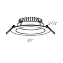 Dals Lighting 6" Deep Regressed Panel 5CCT DDP6-CC-WH