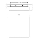 Dals Lighting 11" Fuzzy Flush Mount FUZ11-CC-BK