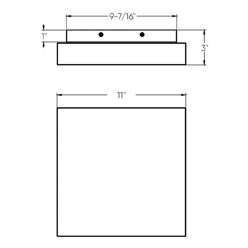 Dals Lighting 11" Fuzzy Flush Mount FUZ11-CC-BK