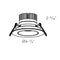 Dals Lighting 3.5" Regressed Gimbal Downlight GBR35-CC-WH